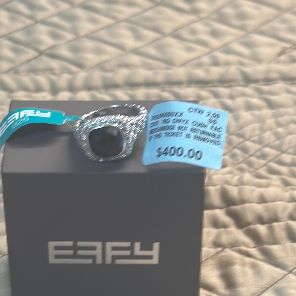 Effy Silver and Black Ring